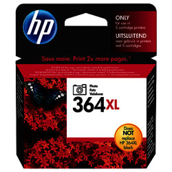 HP 364XL Photo Printer Cartridge, Black, CB322EE